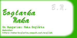 boglarka maka business card