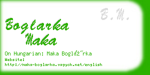 boglarka maka business card